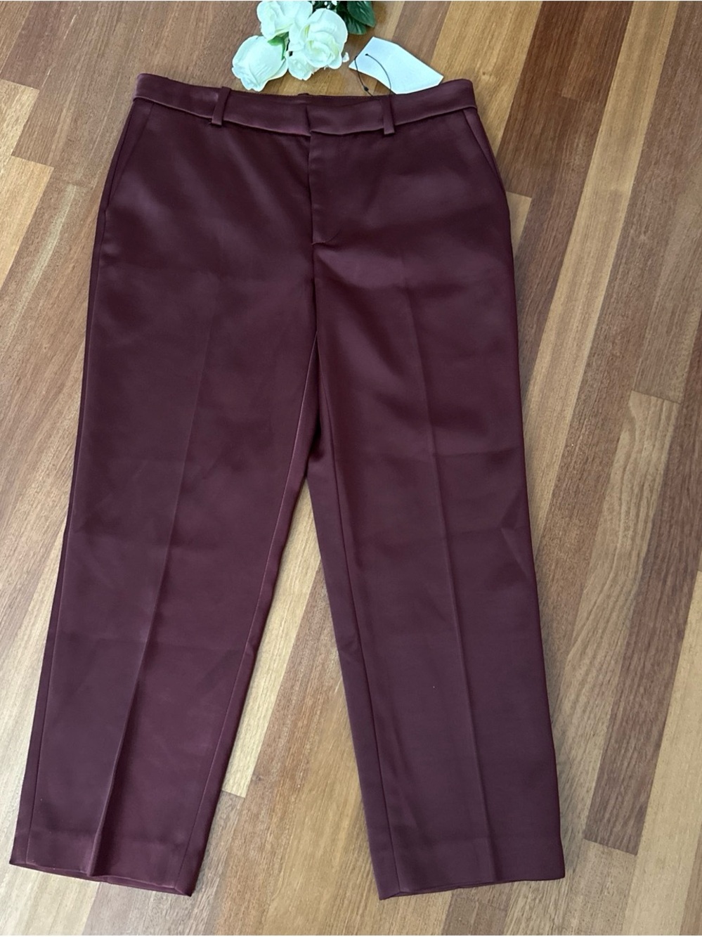 Zara Men's Dress Pants in Burgundy